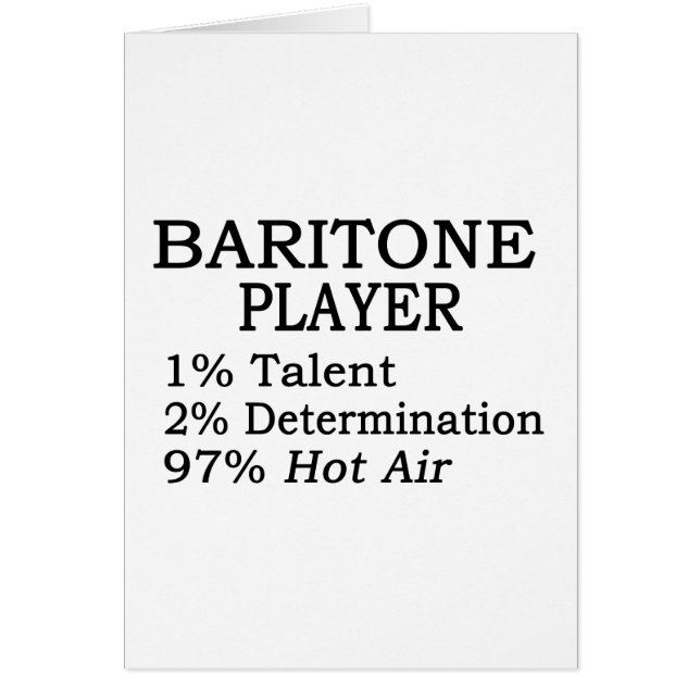 Baritone Player Hot Air (Frente)