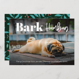 Bark Humbug Tarjeta de vacaciones Personalizado mo