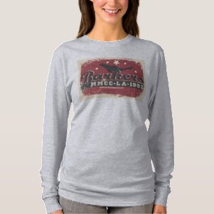 Barker retro - camisa con mangas de Ling de las