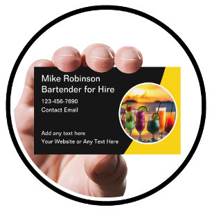 Barman Tropical Para Tarjetas Comerciales De Alqui