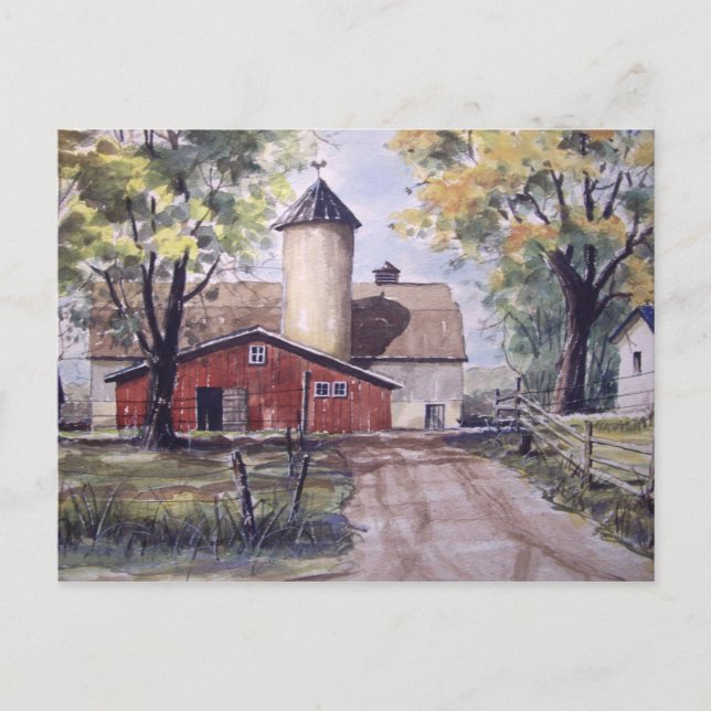 Barn al final de la Carretera - postal (Anverso)