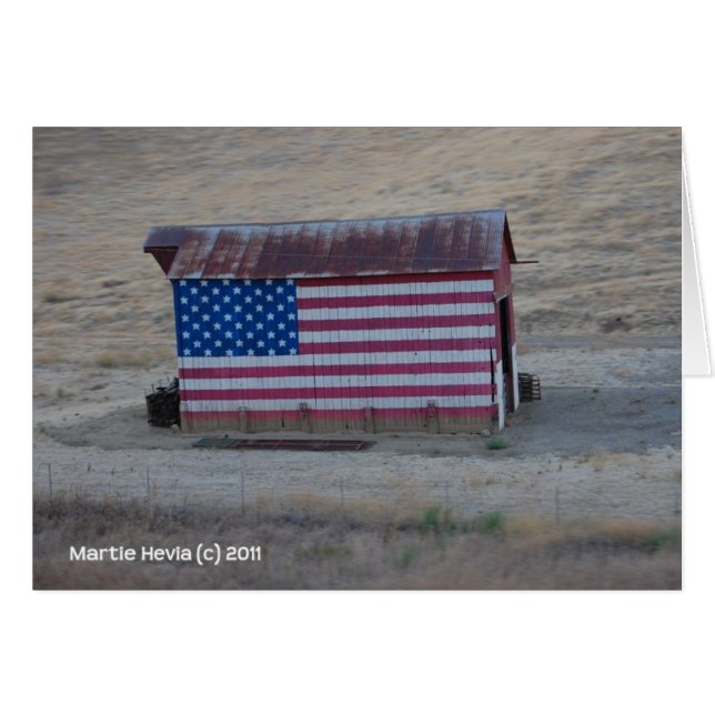 Barn de Bandera Americana (Anverso (Horizontal))