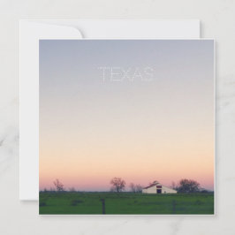 Barn de Texas al atardecer