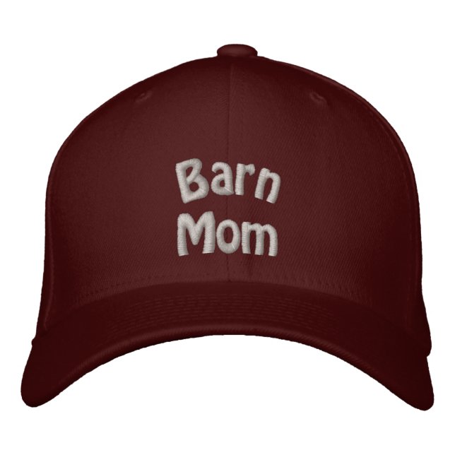Barn Mom Horse Embroidered Gorra (Anverso)