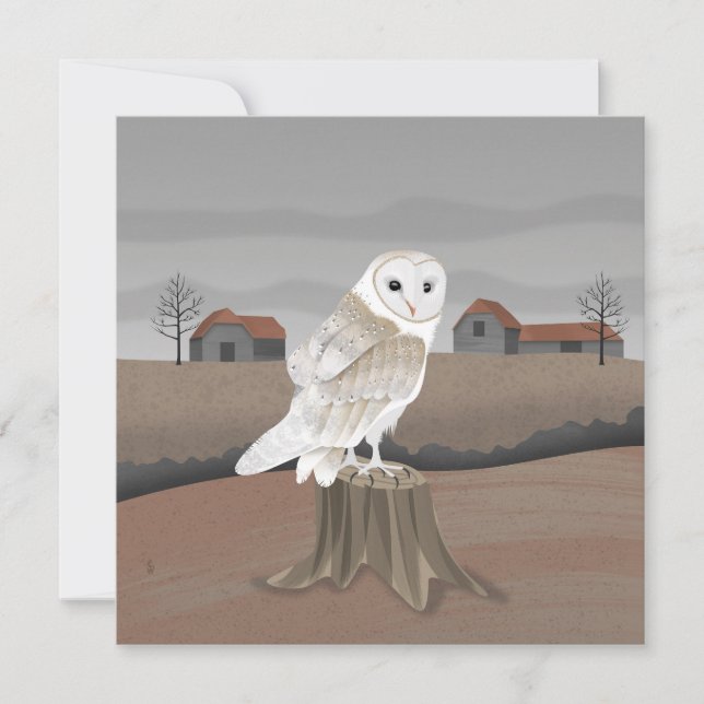 Barn Owl Card (Anverso)