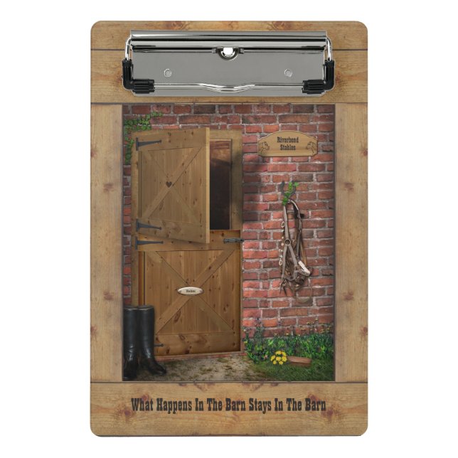 Barn / Portapapeles estable (personalizable)  (Anverso)