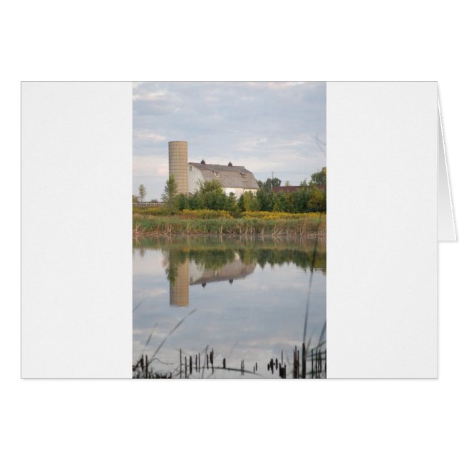 Barn reflejado en el agua (Anverso (Horizontal))