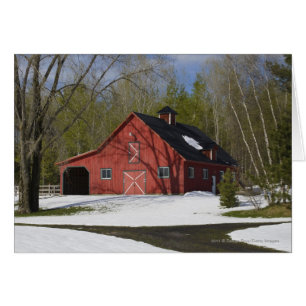Barn Rojo En Invierno