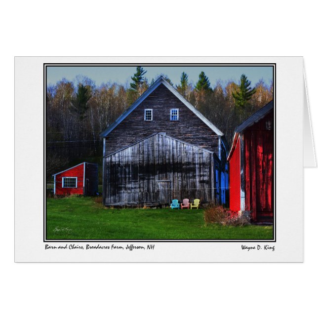 Barn y sillas, Broadacres Farm, Jefferson, NH (Anverso (Horizontal))