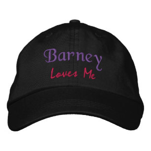 Barney Me Ama A Mí Embroidado Nombre Gorra / Cap