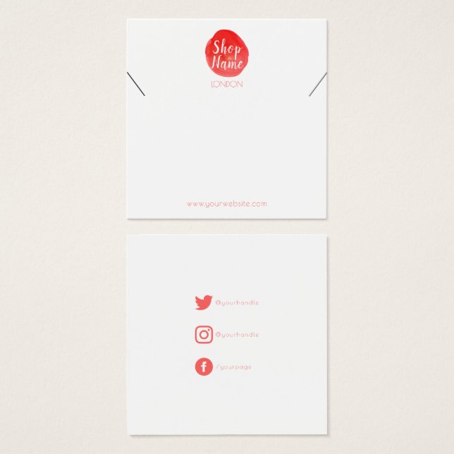 Barniz de pintura brillante, tarjeta de visualizac (Anverso y reverso)