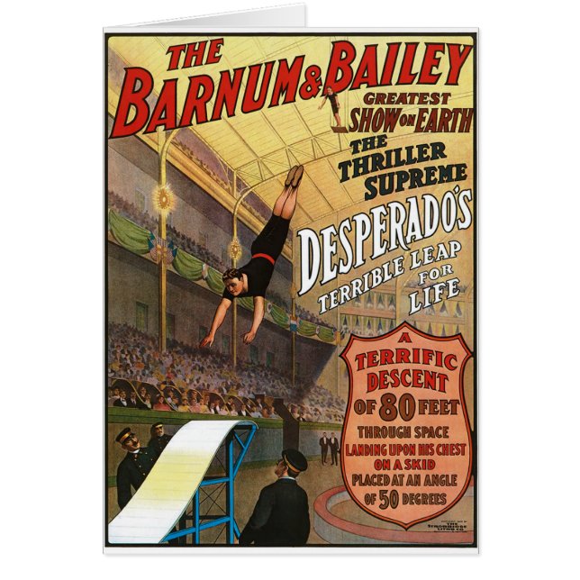 Barnum y el salto del forajido de Bailey para la (Frente)