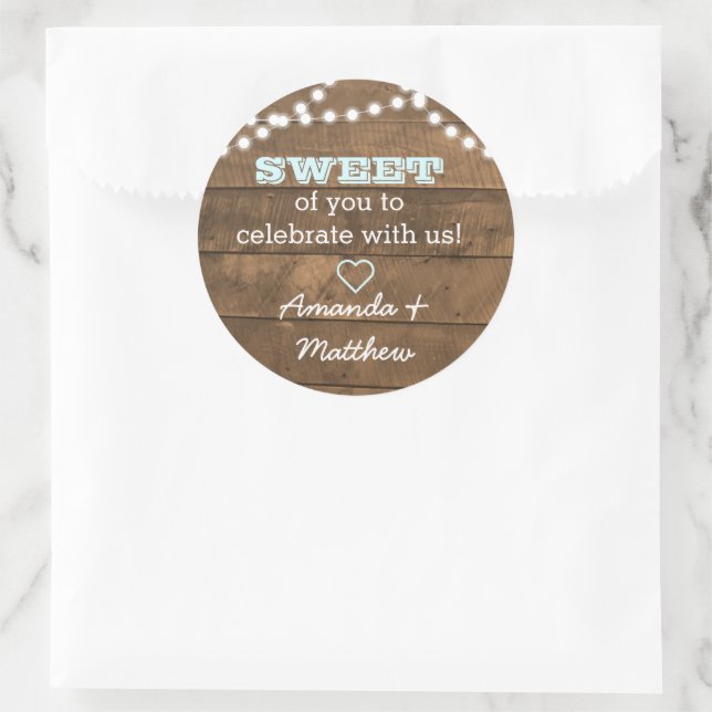 Barnwood ilumina Aqua Sweet Tret Bag Pegatina (Bolso)
