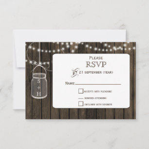 Barnwood rústica, boda jarrón de masón RSVP 3.5 x