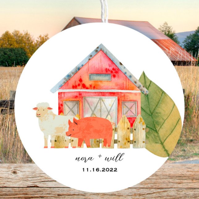 Barnyard Animals -Barn- Pegatina de Baby Shower Fa (Subido por el creador)