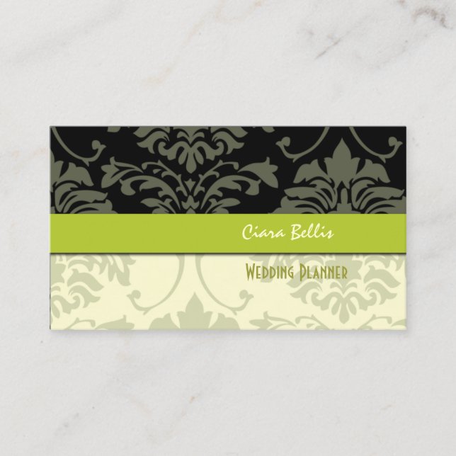 Barquitos elegantes, tarjetas de visita para plani (Anverso)