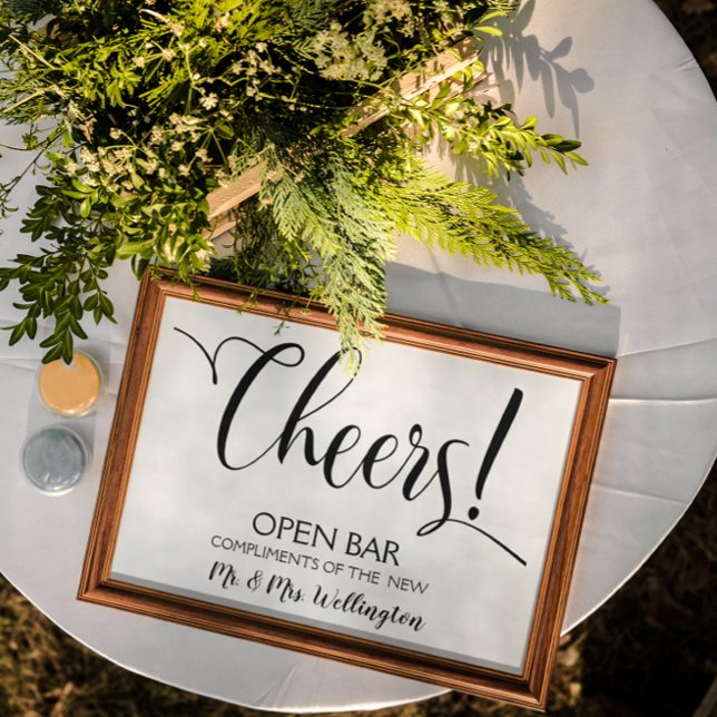 Barra abierta Señal de boda de Cheers (Subido por el creador)