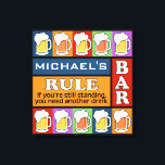 Barra de CERVEZA Pop Art CUSTOM NOMBRE de lienzo i<br><div class="desc">Cambie el campo de texto a lo que desee. También puede cambiar el tipo de letra y su tamaño y color utilizando la función "Personalizar it",  así como añadir más campos de texto si lo desea. Ver mi tienda para más artículos con este diseño.</div>