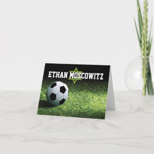 Barra de fútbol Mitzvah Doblado Tarjeta 2 de agrad