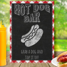 Barra de Hot Dog Yo Hago Señal de Fiesta de BBQ