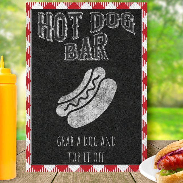 Barra de Hot Dog Yo Hago Señal de Fiesta de BBQ (Subido por el creador)