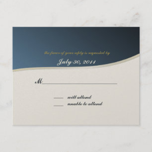 Barra de música Mitzvah/ Tarjeta de respuesta