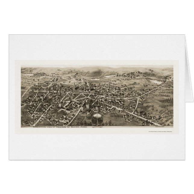 Barra, mapa panorámico de las MAMÁES - 1870s (Anverso (Horizontal))