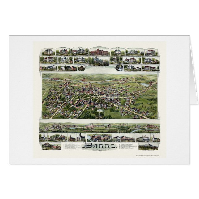 Barra, mapa panorámico de las MAMÁES - 1891 (Anverso (Horizontal))