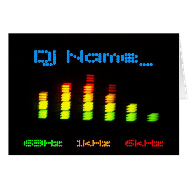 Barra personal EQ del equalizador de DJ (Anverso (Horizontal))