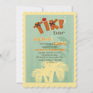 Barra Tiki con invitación a delfines
