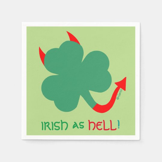 Barra única del día del St Patricks del trébol de Servilleta Desechable