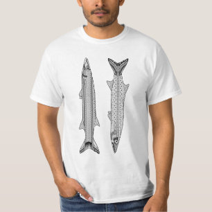 Barracuda Pescado Adulto Colorante Camisa