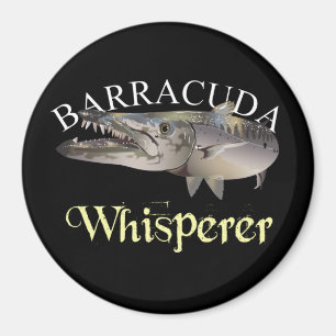 Barracuda Whisperer imán de color oscuro