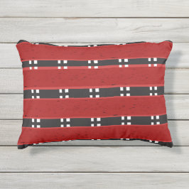 BARRAS al aire libre de la almohada RED/BLACK