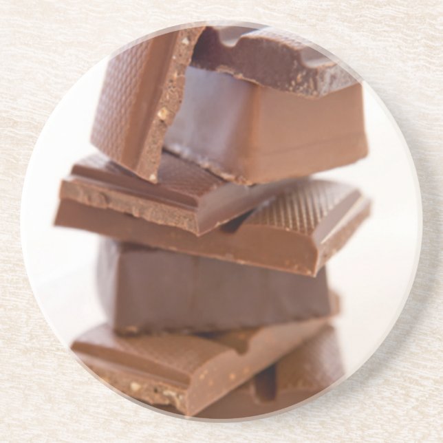 Barras de Chocolate de Arenisca para Posavasos (Frente)