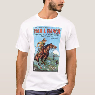 "Barre L camiseta 1930 del cartel de película del