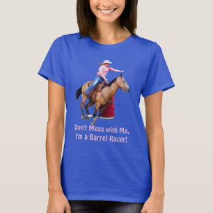 Barrel Racer y la camiseta divertida para caballos