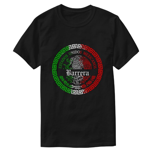 Barrera Camisa mexicana de apellido (Barrera Last name Mexico themed T-shirt Men)