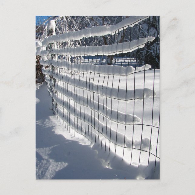 Barrera de nieve ~ postal (Anverso)