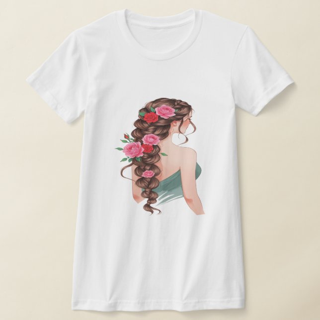 Barrera floral y camiseta gráfica para Rosas (Distribución)