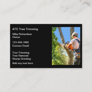 Barrido De Árboles Y Tarjetas De Negocio De Elimin