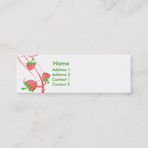 Barrido de fresa para las tarjetas Skinny