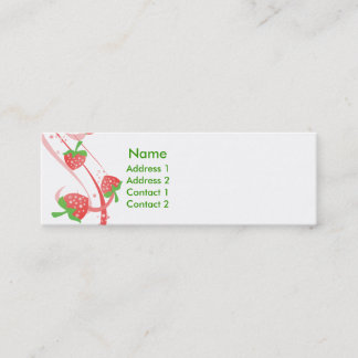 Barrido de fresa para las tarjetas Skinny