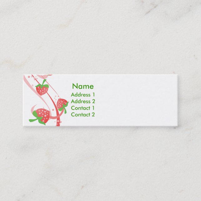 Barrido de fresa para las tarjetas Skinny (Anverso)