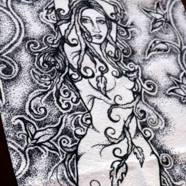 Barrido el arte pagano de la diosa de la tinta (Subido por el creador)