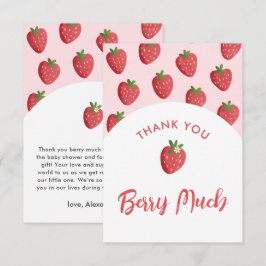 Barrieras dulces Baby Shower Gracias Cartas