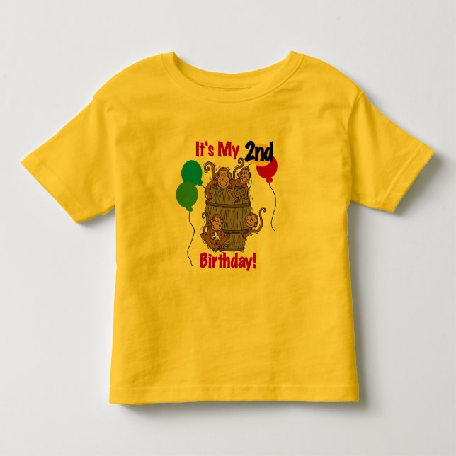 Barril de 2das camisetas y regalos del cumpleaños (Anverso)