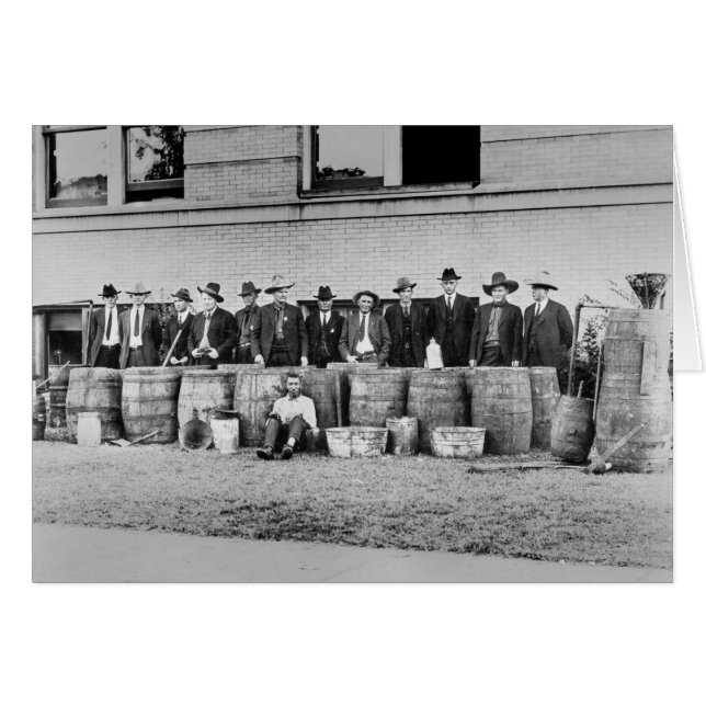Barriles de licor de contrabando, 1922 (Anverso (Horizontal))