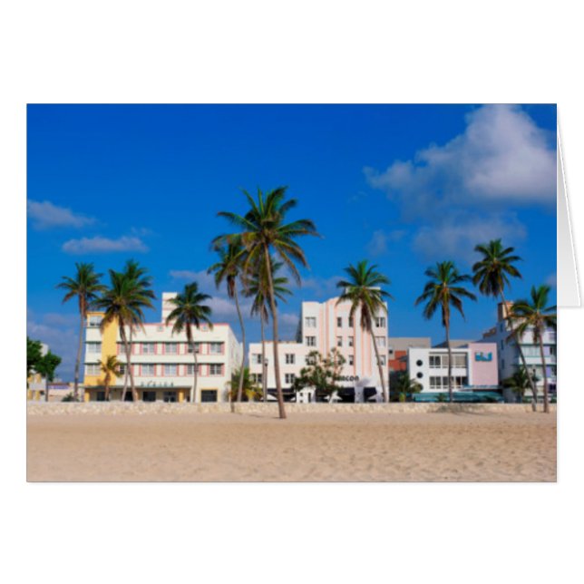 Barrio Art Déco De South Beach Miami (Anverso (Horizontal))