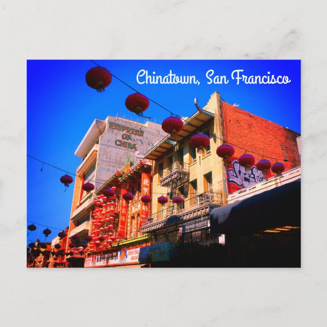 Barrio Chino de San Francisco #4 postal (Anverso)